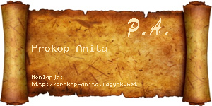 Prokop Anita névjegykártya